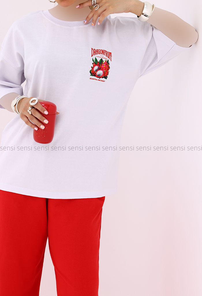 تیشرت زنانه پینترستی چاپی کد1006228